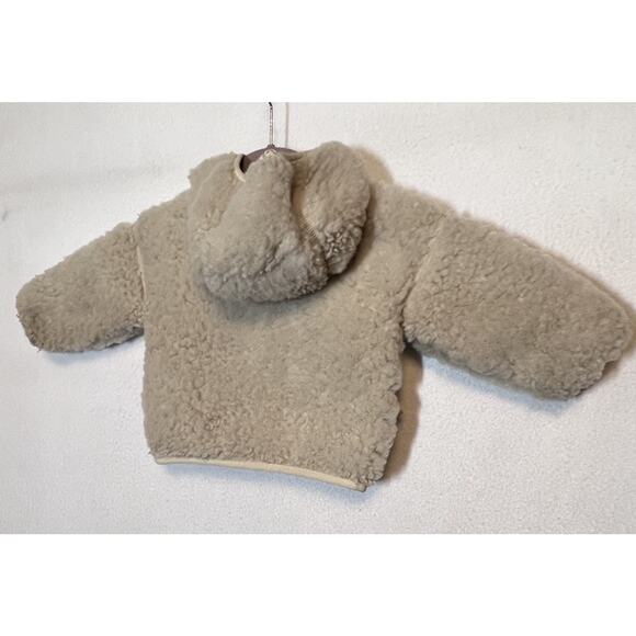PATAGONIA 100% RECYCLED POLYESTER BABY HOOD ZIP POCKETS FLEECE JACKET SZ 6-12 M - Picture 3 of 9